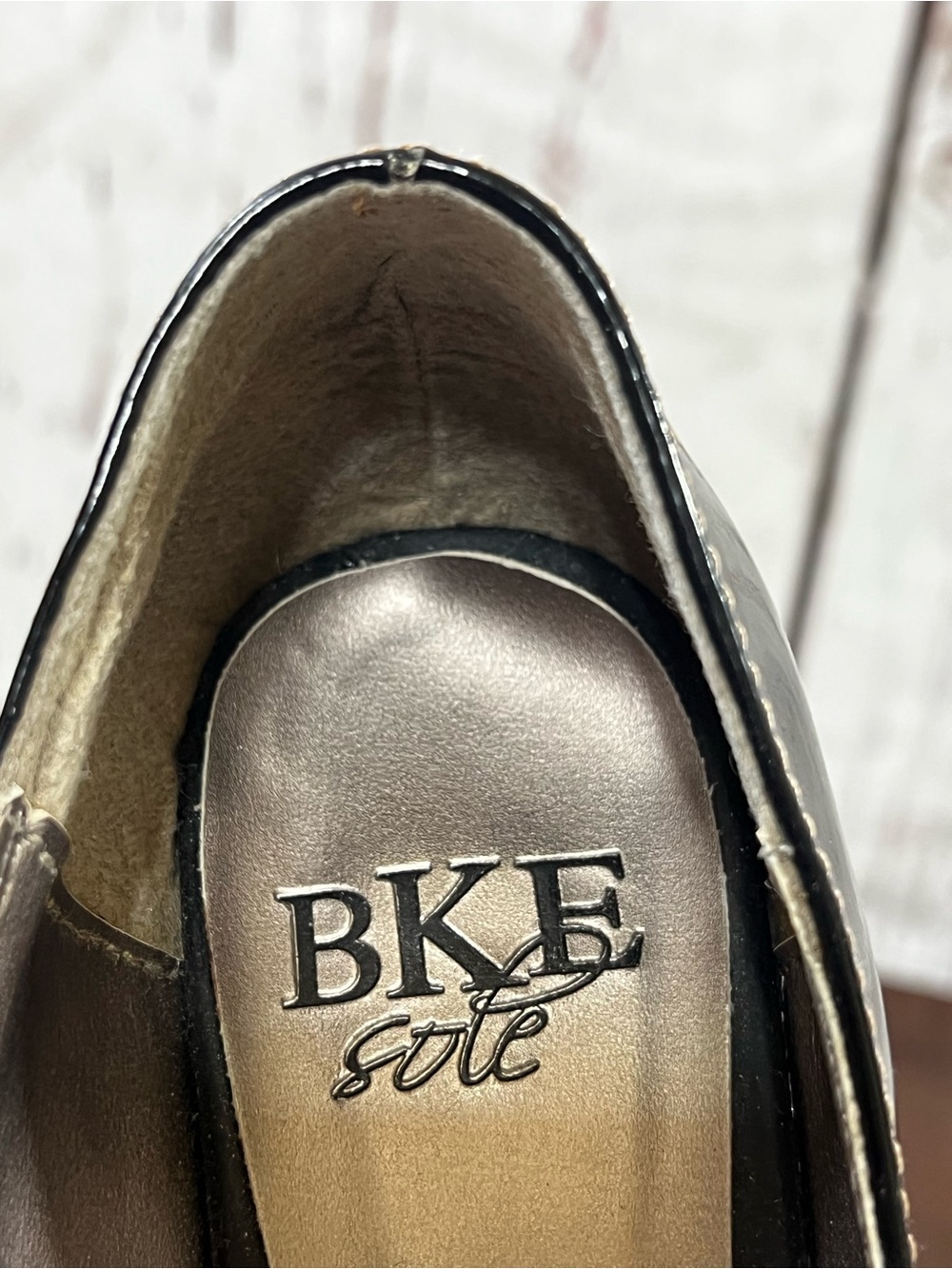 BKE Sole Black Pointed Toe Women's Kitten Heel with Decorative Buckle 6 Y2K - Picture 9 of 12